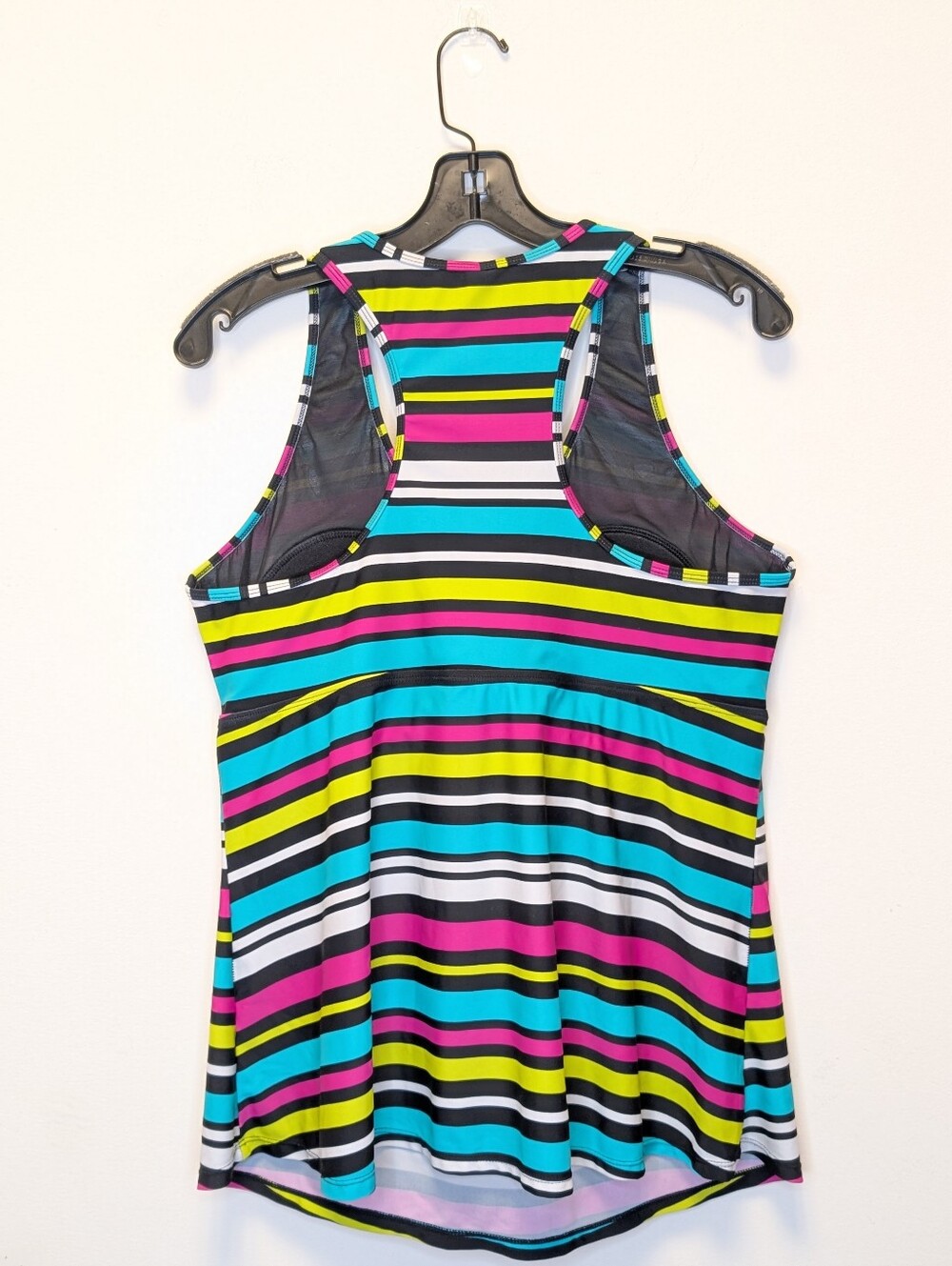 Torrid Wireless Racerback Tankini Striped Colorful Swim Top Size 2 18/20 - Picture 6 of 12